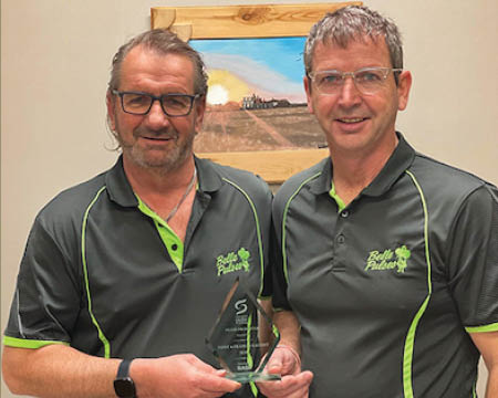 Tony and Francis Gaudet with the 2020 Pulse Promoter Award